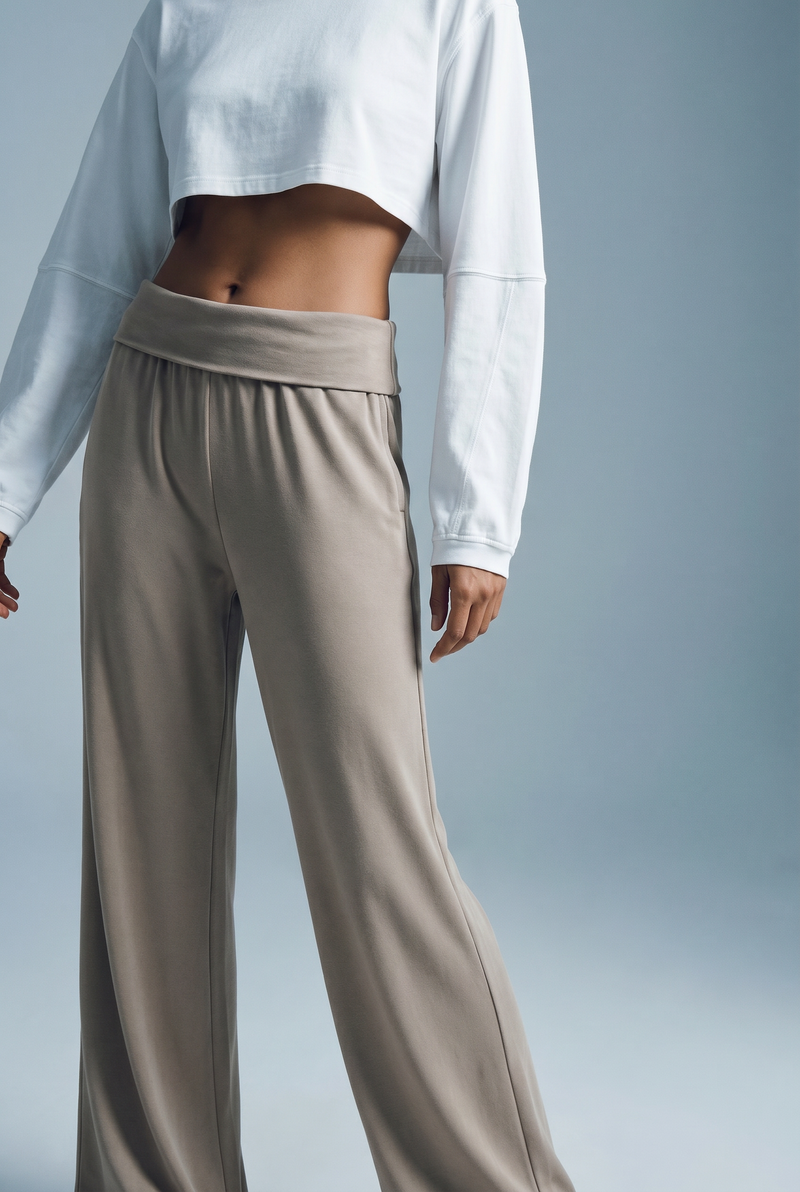 Fave LS Cropped Blouse White