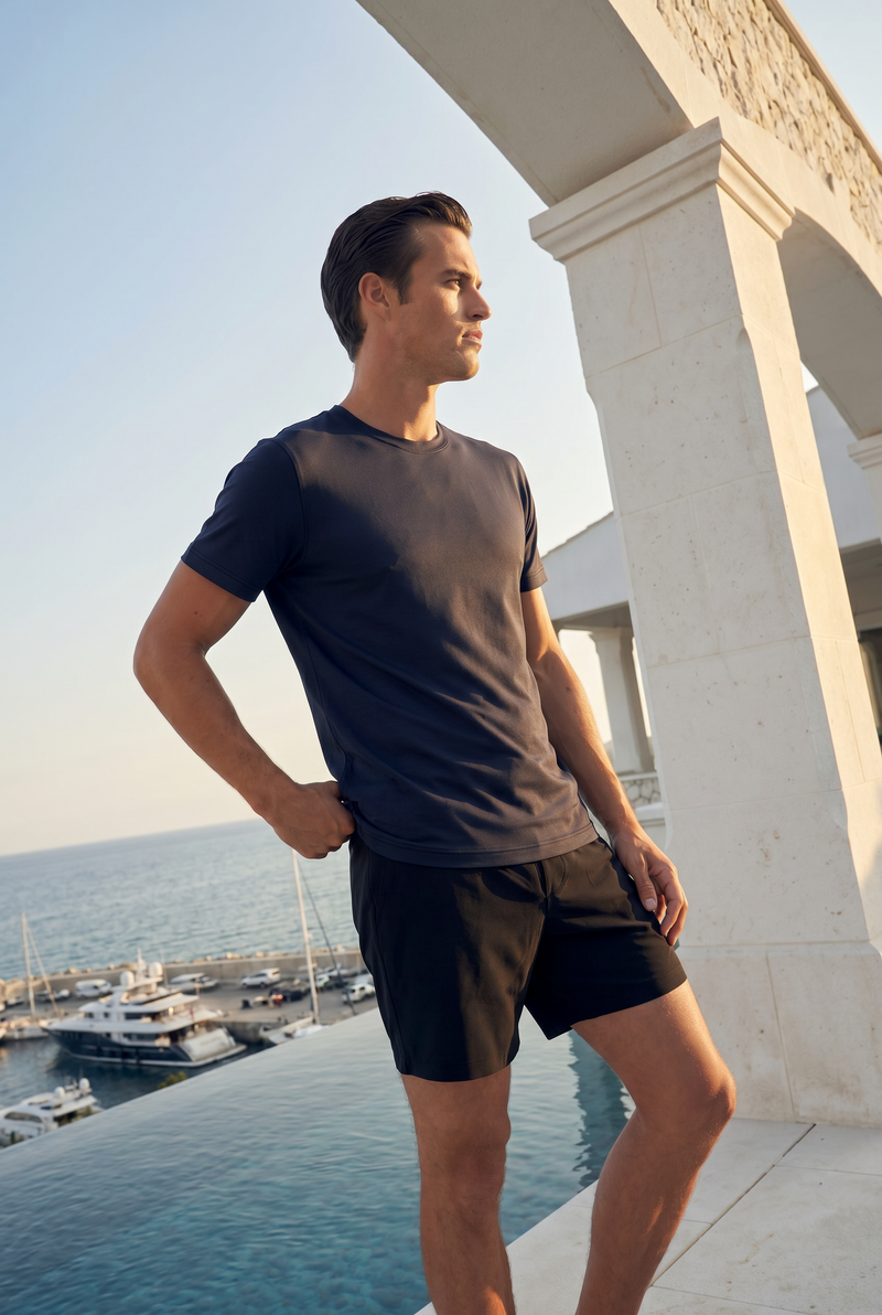 Samy Soft Regular Tee Navy Blue