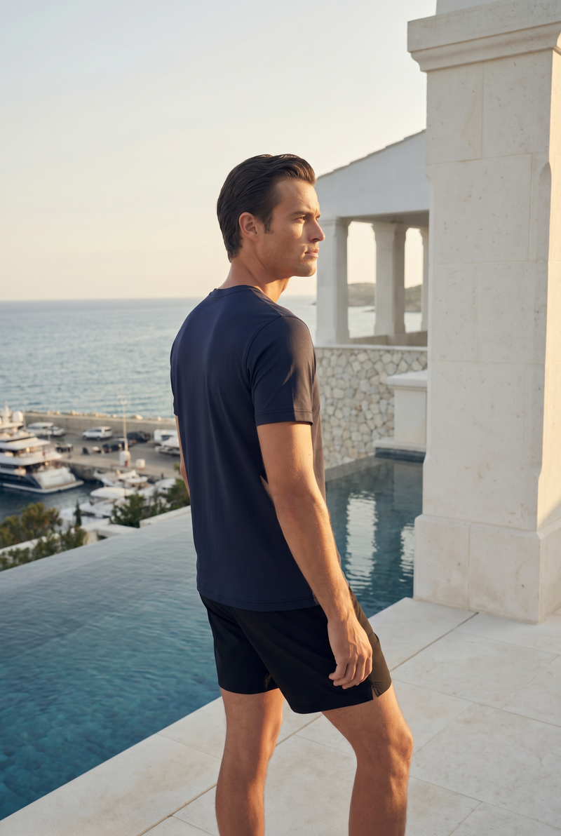 Samy Soft Regular Tee Navy Blue