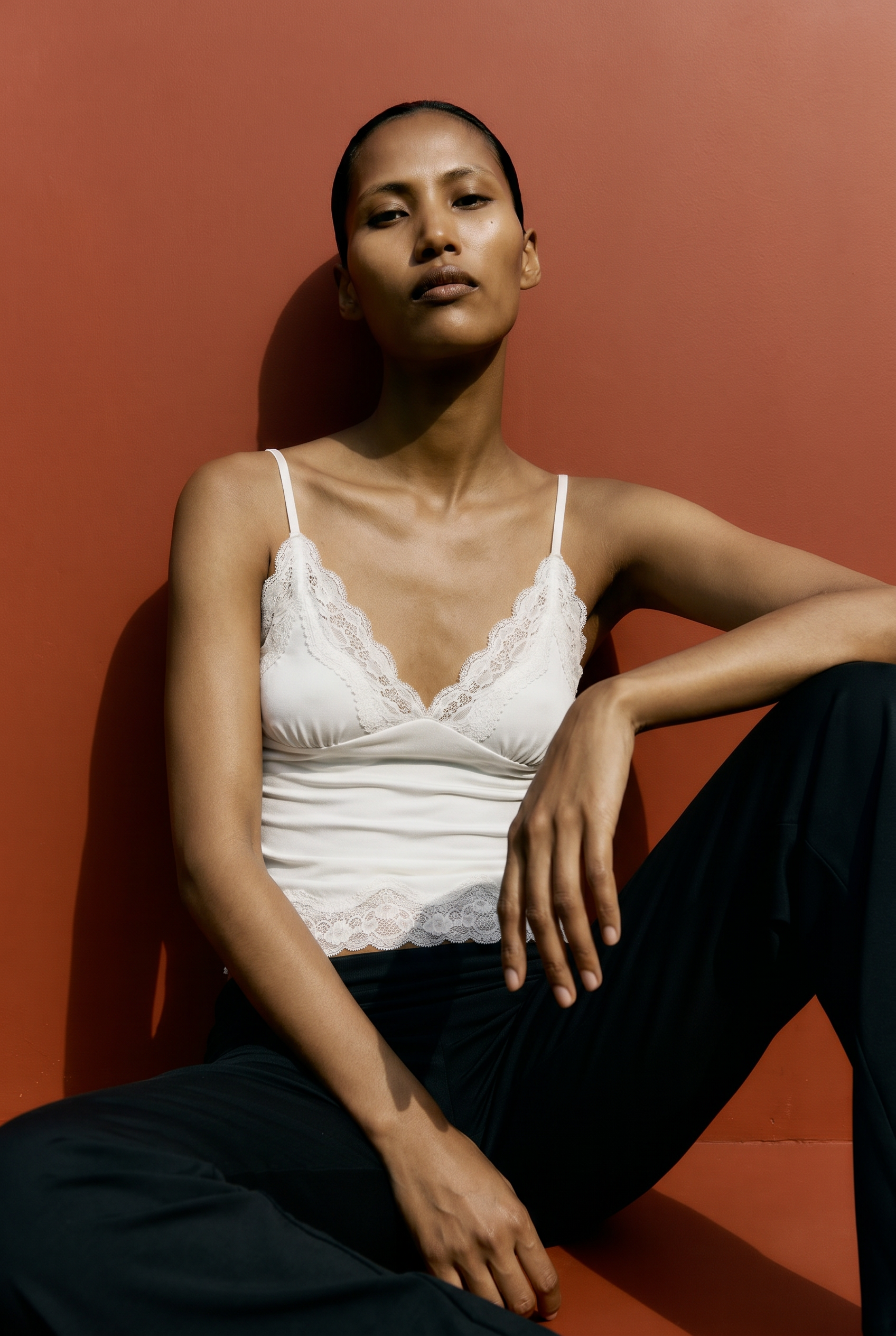 Elley Lace Top White