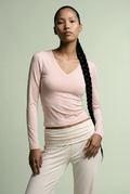 Super Soft LS V-Neck Light Pink