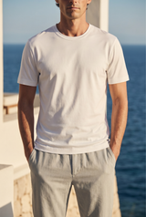 Samy Soft Regular Tee Navy White