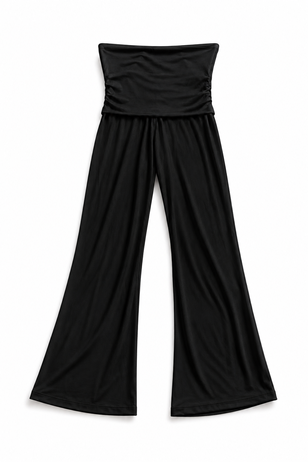 Ultra Soft Fold-Over HW Pant Black