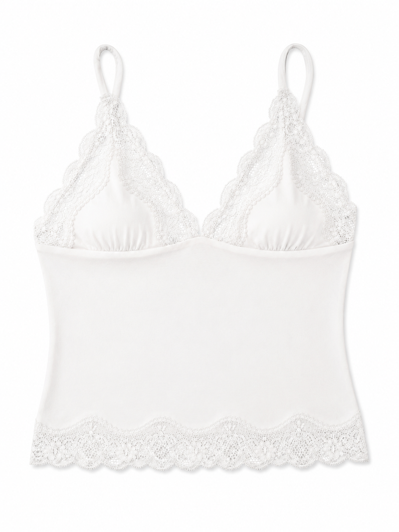 Elley Lace Top White