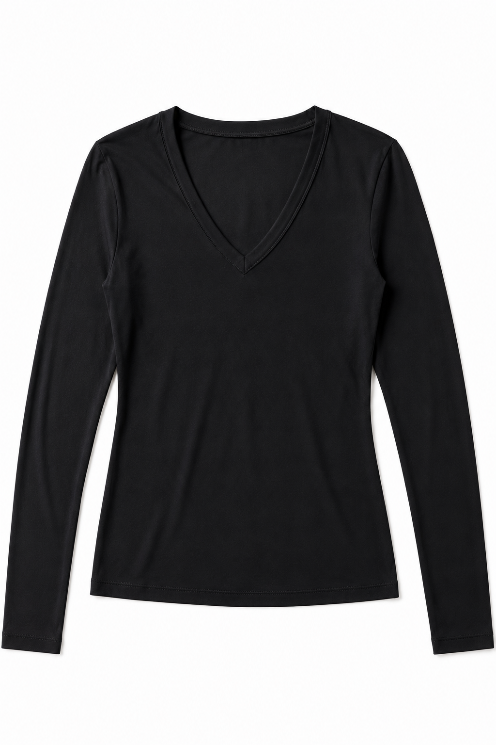Super Soft LS V-Neck Black