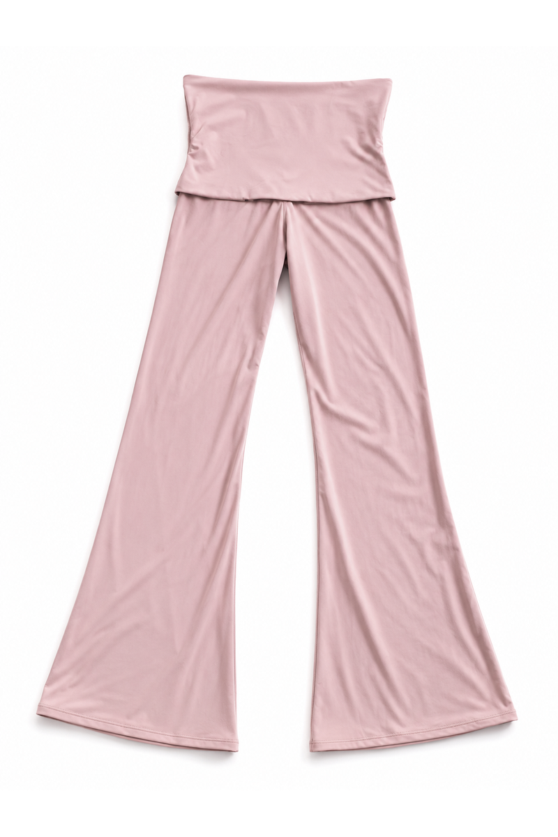 Fold-Over HW Pant Light Pink