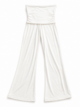 Ultra Soft Fold-Over HW Pant White