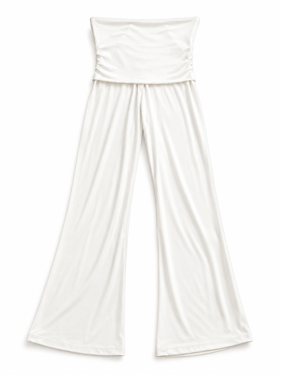 Ultra Soft Fold-Over HW Pant White