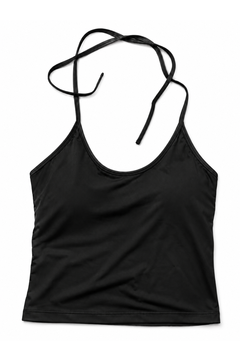 Perfect Halter Neck Top Black