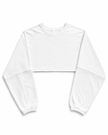 Fave LS Cropped Blouse White