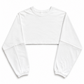 Fave LS Cropped Blouse White