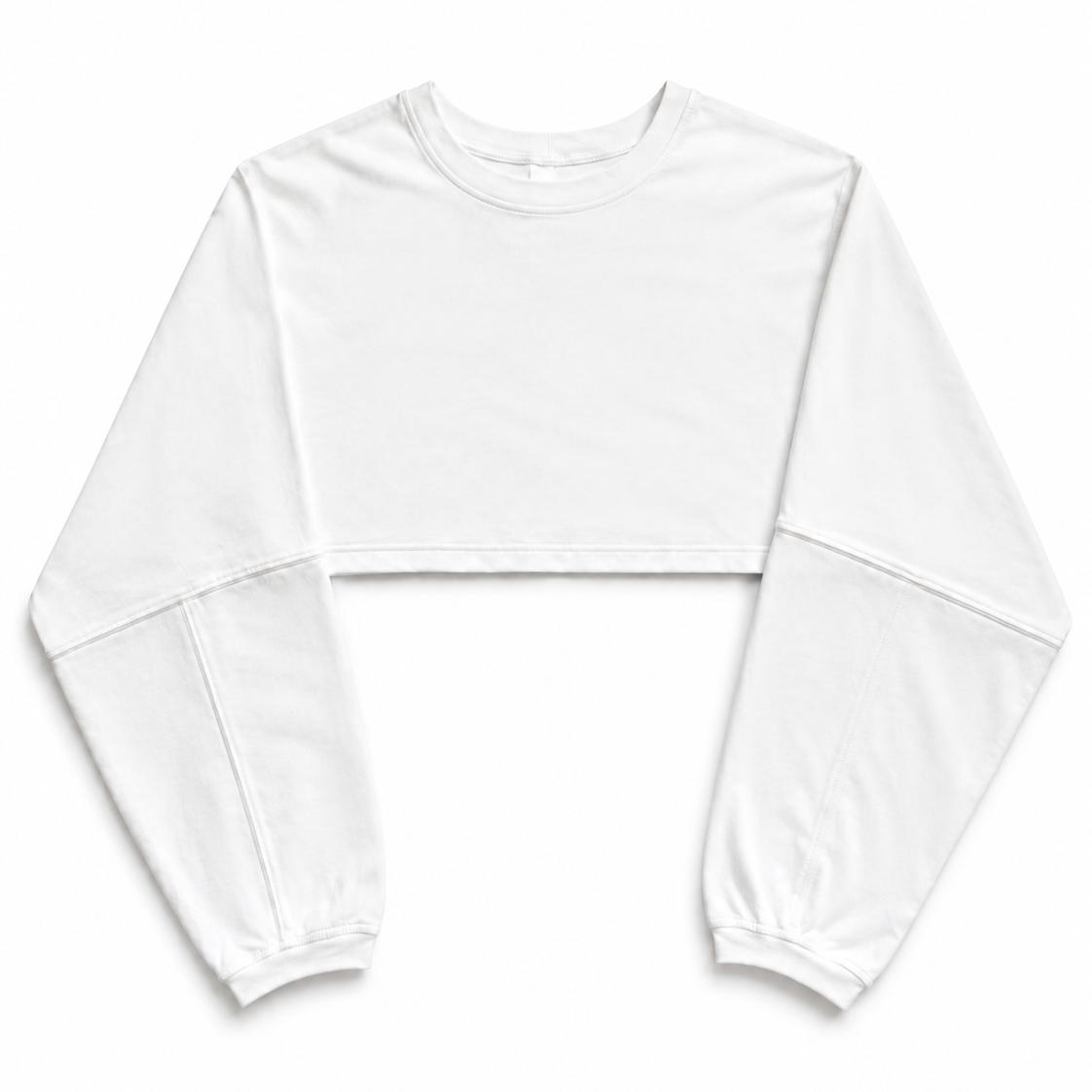 Fave LS Cropped Blouse White