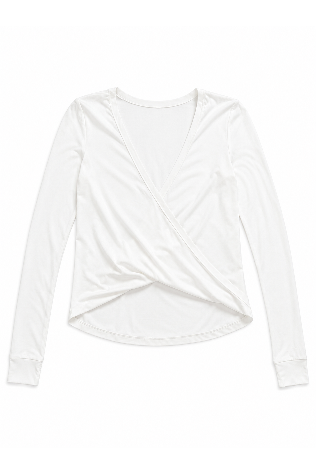 Twisted LS Blouse White