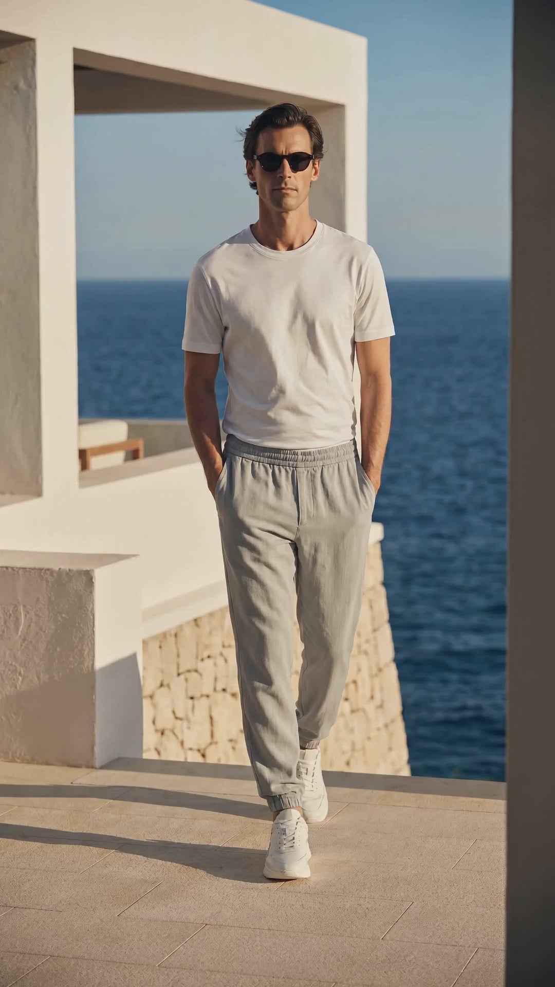 Samy Soft Regular Tee Navy White